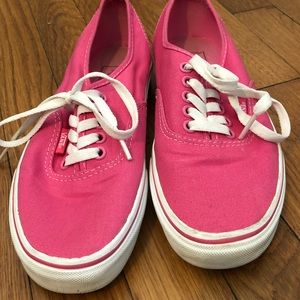 VANS AUTHENTIC Canvas Sneaker. Women’s Sz 8. Pink